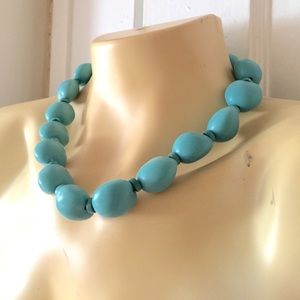 Turquoise color "stones" necklace